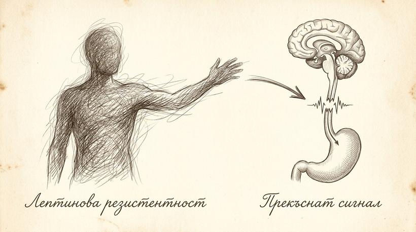 Лептинова резистентност — прекъснат сигнал за ситост